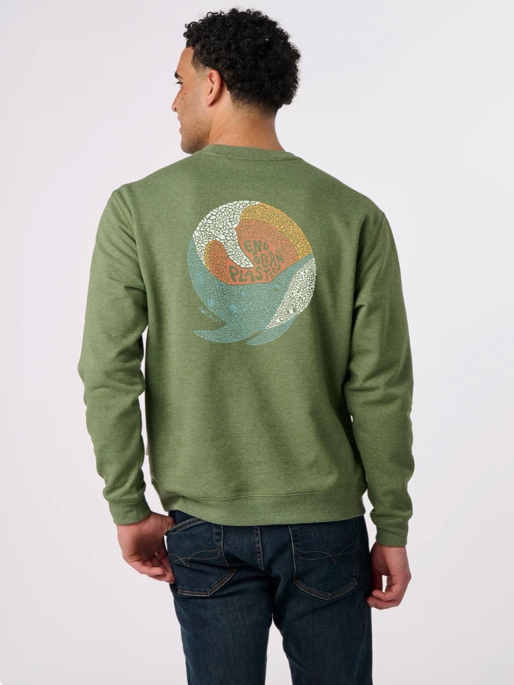 4Ocean x Recoverer Sweatshirt XL - 'End Ocean Plastic' Graphic on back